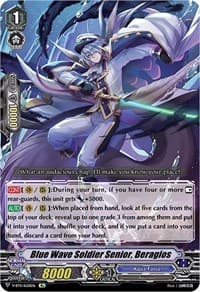 Blue Wave Soldier Senior, Beragios - V-BT11: Storm of the Blue Cavalry - Cardfight Vanguard card
