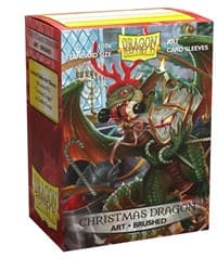 Dragon Shield Limited Edition Art Brushed Sleeves - Christmas Dragon 2020 (100-Pack) - Dragon Shield Card Sleeves - Card Sleeves card