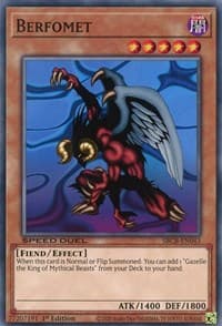 Berfomet - Speed Duel: Battle City Box - YuGiOh card