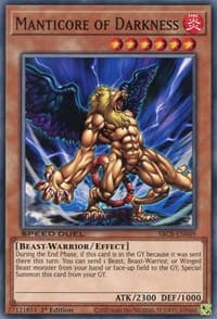 Manticore of Darkness - Speed Duel: Battle City Box - YuGiOh card