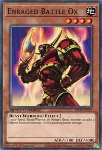 Enraged Battle Ox - Speed Duel: Battle City Box - YuGiOh card
