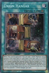 Union Hangar (Secret) - Speed Duel: Battle City Box - YuGiOh card