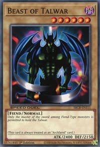 Beast of Talwar - Speed Duel: Battle City Box - YuGiOh card