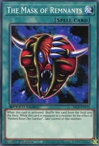 The Mask of Remnants - Speed Duel: Battle City Box - YuGiOh card