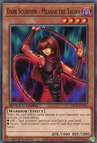 Dark Scorpion - Meanae the Thorn - Speed Duel: Battle City Box - YuGiOh card