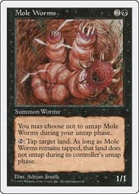 Mole Worms - Fifth Edition - Magic: The Gathering card