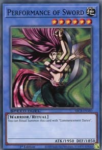 Performance of Sword - Speed Duel: Battle City Box - YuGiOh card