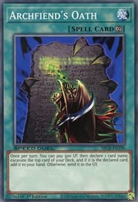 Archfiend's Oath - Speed Duel: Battle City Box - YuGiOh card