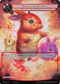 Burning Rabbit Dash (Full Art) - The Epic of the Dragon Lord - Force of Will card
