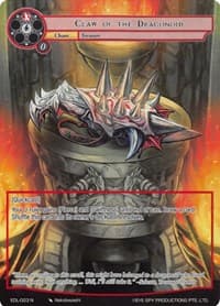 Claw of the Dragonoid (Full Art) - The Epic of the Dragon Lord - Force of Will card