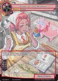 Cook at the Academy (Full Art) - The Epic of the Dragon Lord - Force of Will card