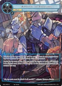 Appraisal of Treasures (Full Art) - The Epic of the Dragon Lord - Force of Will card