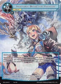 Insatiable Desire for Treasure (Full Art) - The Epic of the Dragon Lord - Force of Will card