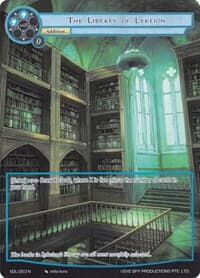 The Library of Lykeion (Full Art) - The Epic of the Dragon Lord - Force of Will card