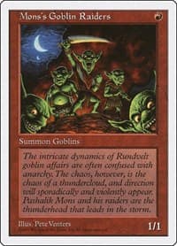 Mons's Goblin Raiders - Fifth Edition - Magic: The Gathering card