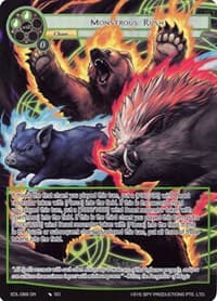 Monstrous Rush (Full Art) - The Epic of the Dragon Lord - Force of Will card