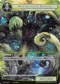 Wind Servant of Ragnarok (Full Art) - The Epic of the Dragon Lord - Force of Will card