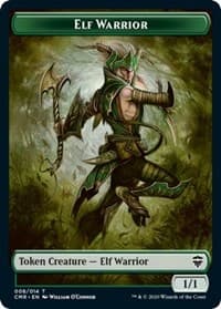 Elf Warrior // The Monarch Double-Sided Token - Commander Legends - Magic: The Gathering card
