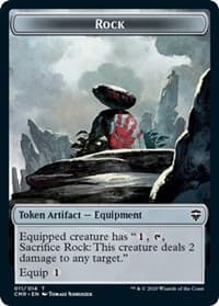 Rock // Salamander Warrior Double-Sided Token - Commander Legends - Magic: The Gathering card