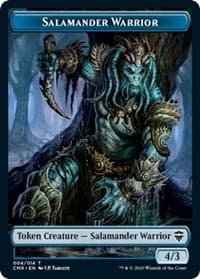 Salamander Warrior // Zombie Double-Sided Token - Commander Legends - Magic: The Gathering card