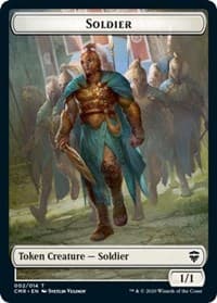 Soldier // Zombie Double-Sided Token - Commander Legends - Magic: The Gathering card