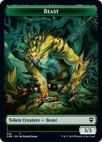 Beast (018) // Beast (019) Double-Sided Token - Commander Legends - Magic: The Gathering card
