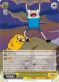 Finn the Human & Jake the Dog (SR) - Adventure Time - Weiss Schwarz card