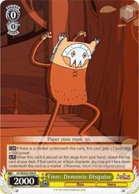 Finn: Demonic Disguise - Adventure Time - Weiss Schwarz card