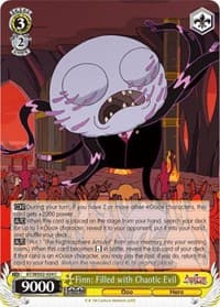 Finn: Filled with Chaotic Evil - Adventure Time - Weiss Schwarz card