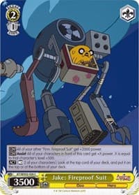 Jake: Fireproof Suit - Adventure Time - Weiss Schwarz card