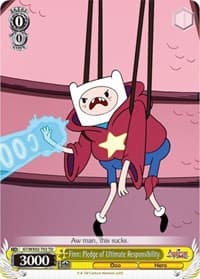 Finn: Pledge of Ultimate Responsibility - Adventure Time - Weiss Schwarz card