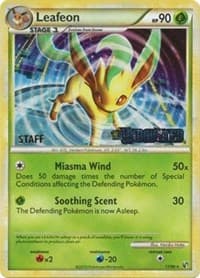 Leafeon - 17/90 (Prerelease) [Staff] - Nintendo Promos - Pokemon card