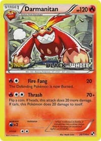 Darmanitan - 25/114 (Prerelease) [Staff] - Black and White Promos - Pokemon card