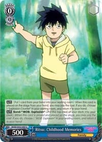 Ritsu: Childhood Memories - Mob Psycho 100 - Weiss Schwarz card