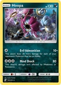 Hoopa - 140/236 (SM Unified Minds) - Deck Exclusives - Pokemon card