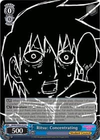 Ritsu: Concentrating - Mob Psycho 100 - Weiss Schwarz card