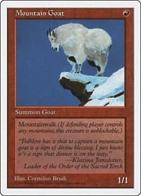 Mountain Goat - Fifth Edition - Magic: The Gathering card