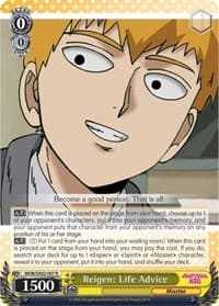 Reigen: Life Advice - Mob Psycho 100 - Weiss Schwarz card