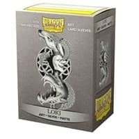 Dragon Shield Limited Edition Viking Theme Silver Matte Art Sleeves - Loki (100-Pack) - Dragon Shield Card Sleeves - Card Sleeves card