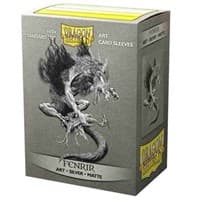 Dragon Shield Limited Edition Viking Theme Silver Matte Art Sleeves - Fenrir (100-Pack) - Dragon Shield Card Sleeves - Card Sleeves card