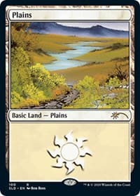 Plains (100) (Bob Ross) - Secret Lair Drop Series - Magic: The Gathering card