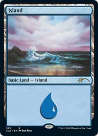 Island (103) (Bob Ross) - Secret Lair Drop Series - Magic: The Gathering card