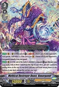 Mythical Destroyer Beast, Vanargandr - V-BT12: Divine Lightning Radiance - Cardfight Vanguard card