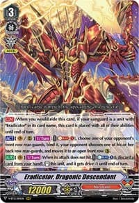 Eradicator, Dragonic Descendant - V-BT12: Divine Lightning Radiance - Cardfight Vanguard card