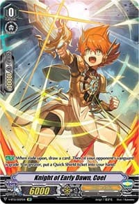 Knight of Early Dawn, Coel (SP) - V-BT12: Divine Lightning Radiance - Cardfight Vanguard card