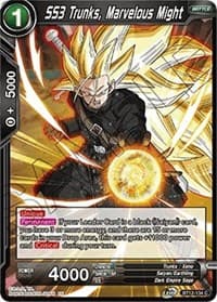 SS3 Trunks, Marvelous Might - Vicious Rejuvenation - Dragon Ball Super: Masters card