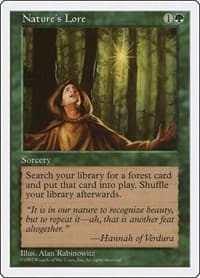 Nature's Lore - Fifth Edition - Magic: The Gathering card