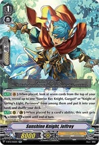 Sunshine Knight, Jeffrey - V-BT12: Divine Lightning Radiance - Cardfight Vanguard card