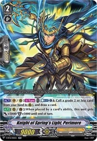Knight of Spring's Light, Perimore - V-BT12: Divine Lightning Radiance - Cardfight Vanguard card