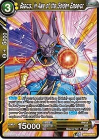 Beerus, in Awe of the Golden Emperor - Vicious Rejuvenation - Dragon Ball Super: Masters card